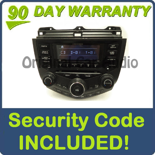 2004 - 2007 Honda Accord Radio and 6 CD Changer Hybrid 7BO0 39175-SDR-A210-M2