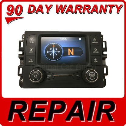 2019 - 2022 Jeep Wrangler Ram 1500/2500/3500 OEM Display Screen VP2_5 Repair Service