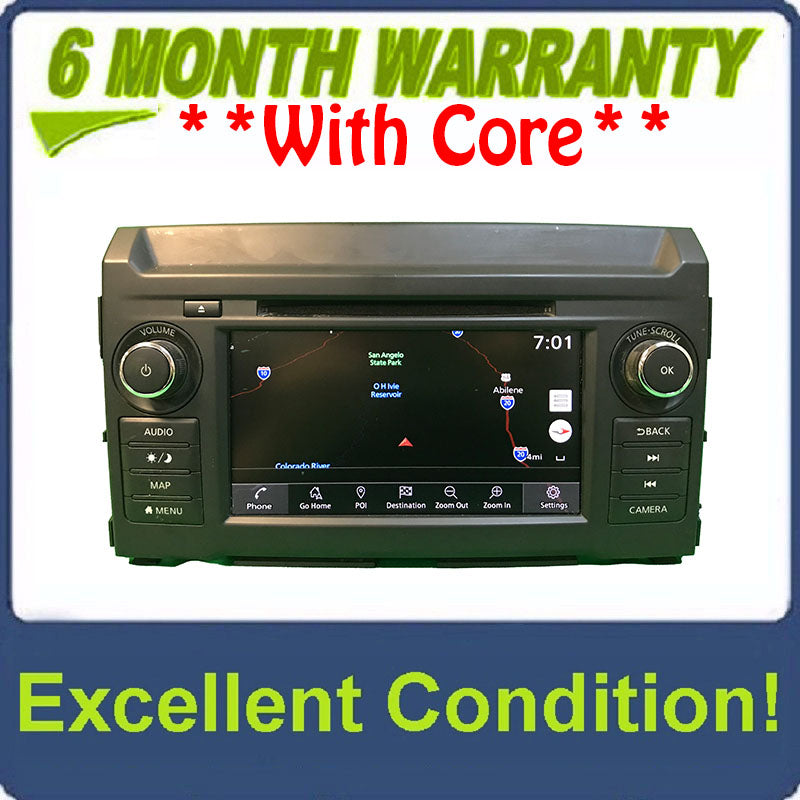 2018 - 2019 Nissan Titan OEM Navigation AM FM Radio CD Player Receiver