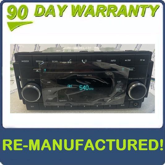 Reman 2007 - 2013 Chrysler Jeep Dodge OEM AM FM Radio AUX MP3 CD Player Receiver RES