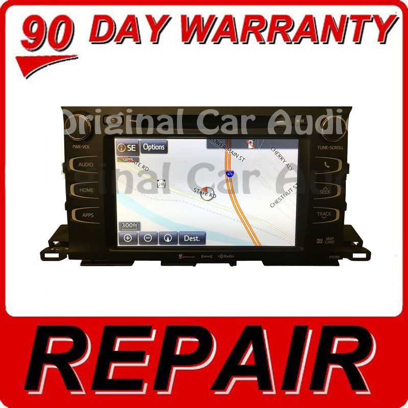 REPAIR YOUR 2014 - 2019 Toyota HIGHLANDER GPS Navigation DVD AM FM Radio Reveiver Mainboard Replacement Repair