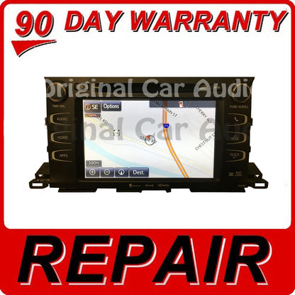 REPAIR YOUR 2014 - 2019 Toyota HIGHLANDER GPS Navigation DVD AM FM Radio Reveiver Mainboard Replacement Repair