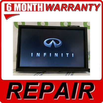 Repair Service 2014 - 2020 Infiniti Nissan OEM Navigation Touch Screen Multimedia Display Mainboard Repair