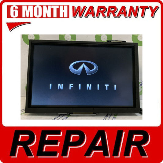 Repair Service 2014 - 2020 Infiniti Nissan OEM Navigation Touch Screen Multimedia Display Mainboard Repair