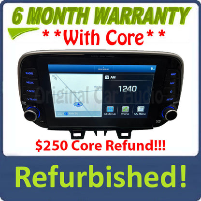 Refurbished 2019 - 2021 Hyundai Tucson OEM Infinity Premium Sound Bluelink Car Play Android Auto Multi Media Radio Receiver
