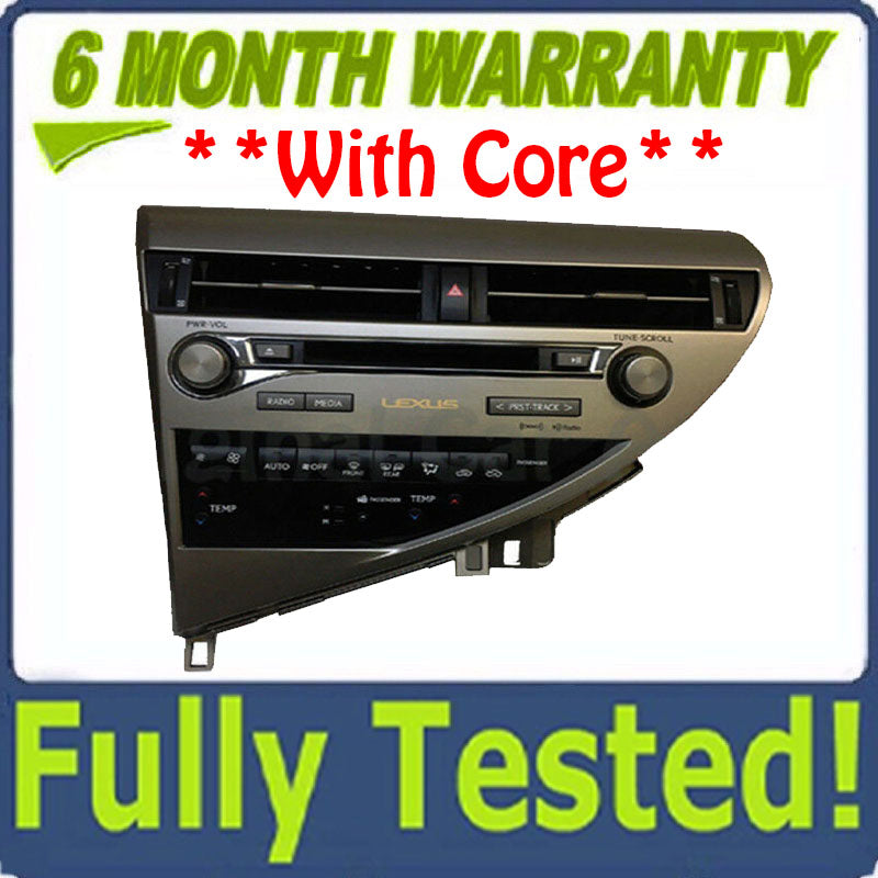 Blemished 2012-2014 Lexus RX350 RX450H Single CD HD SAT Nav Radio P10285