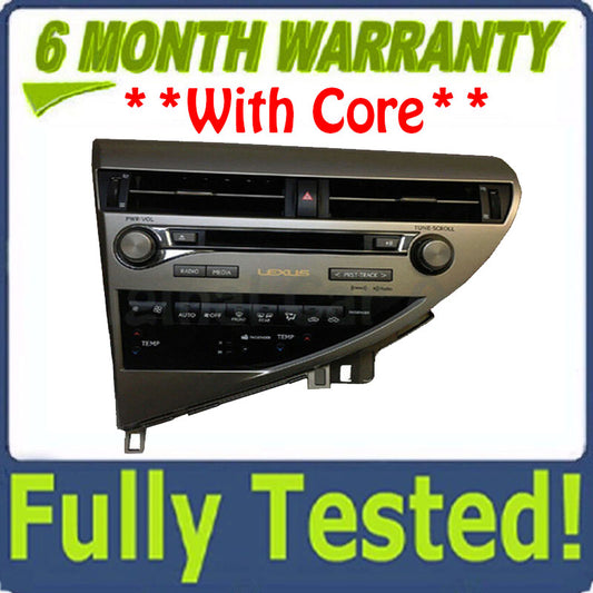 Blemished 2012-2014 Lexus RX350 RX450H Single CD HD SAT Nav Radio P10285