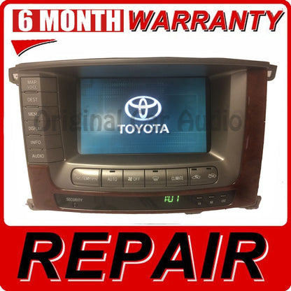 REPAIR 2004 2005 2006 2007 Toyota Land Cruiser OEM Pioneer Navigation Display Screen
