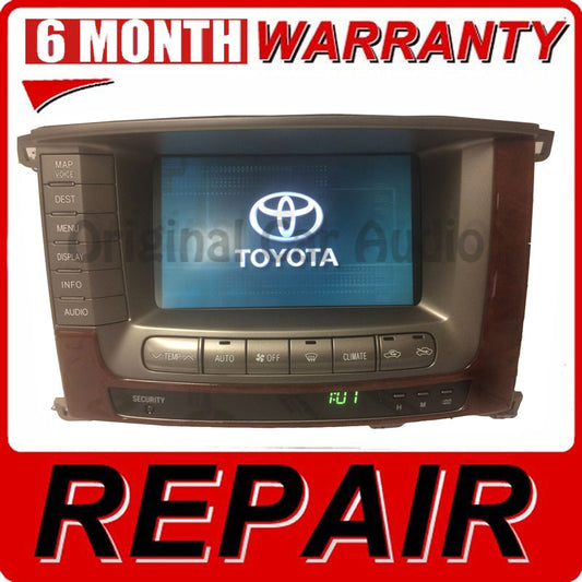 REPAIR 2004 2005 2006 2007 Toyota Land Cruiser OEM Pioneer Navigation Display Screen