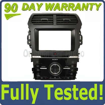 Blemished 2014 - 2015 Ford Explorer OEM Sony 8" Touch Screen Radio Climate Control Panel BEZEL ONLY
