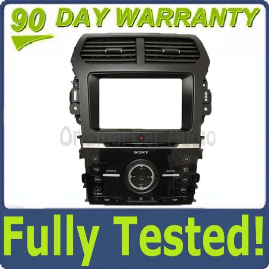 Blemished 2014 - 2015 Ford Explorer OEM Sony 8" Touch Screen Radio Climate Control Panel BEZEL ONLY