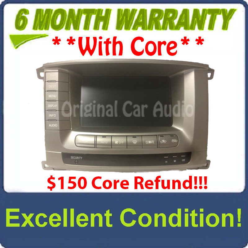 2002 - 2004 Toyota Land Cruiser OEM Denso Navigation Display Screen