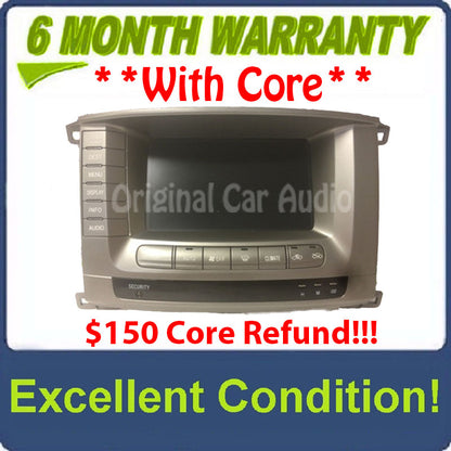 2002 - 2004 Toyota Land Cruiser OEM Denso Navigation Display Screen