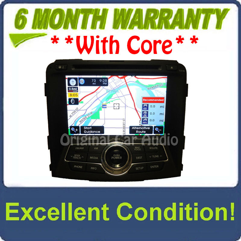 2011 - 2015 Hyundai Infinity XM radio navigation Bluetooth CD player OEM