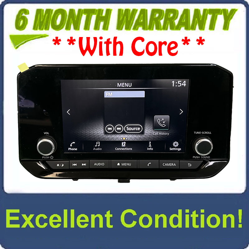 2022 - 2023 Nissan PathFinder OEM Radio Receiver Non Nav Touch Screen Display Apple Carplay Android Auto - Analog
