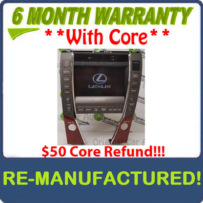 REMAN 2007 2008 2009 Lexus ES350 OEM Navigation GPS System monitor LCD display screen