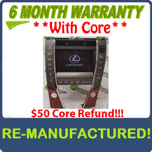 REMAN 2007 2008 2009 Lexus ES350 OEM Navigation GPS System monitor LCD display screen