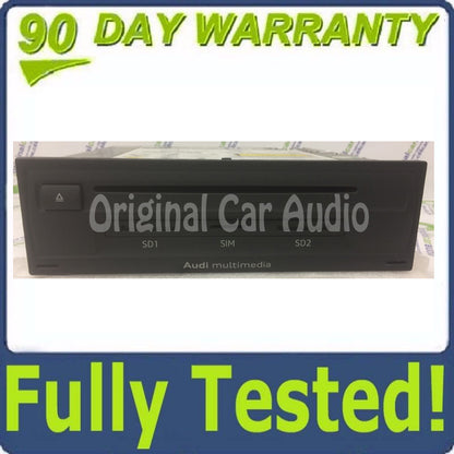 2015 2016 2017 Audi Q7 OEM Multimedia SIM SD CD Player Control Unit BLEMISHED