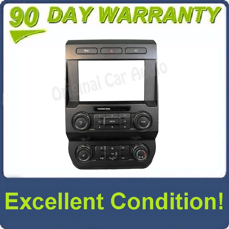 2018 - 2020 Ford F250 F350 F450 OEM Radio Climate Control Panel w/ 8" Display Bezel Only