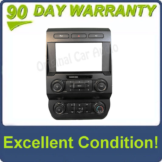 2018 - 2020 Ford F250 F350 F450 OEM Radio Climate Control Panel w/ 8" Display Bezel Only