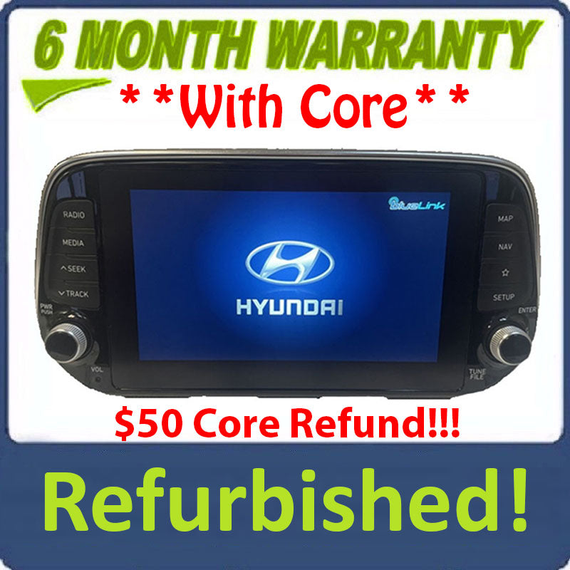 Refurbished 2019 - 2020 HYUNDAI SANTA FE OEM NAVIGATION RADIO DISPLAY AND RECEIVER