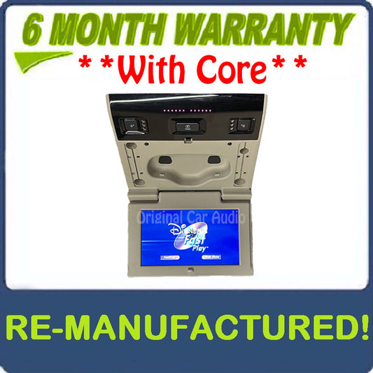 Remanufactured 2015 - 2020 Chevrolet Chevy GMC Cadillac OEM Rear Seat Entertainment DVD Display Monitor SHALE