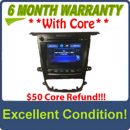 2015 - 2017 Acura TLX OEM Navigation Radio Display Screen Receiver w/o Controller