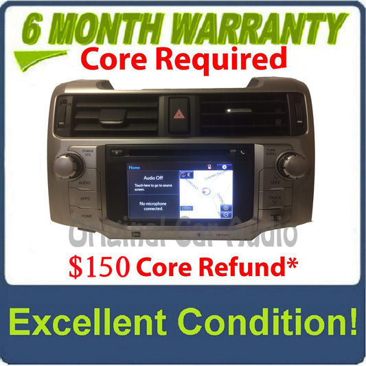 2014 - 2016 Toyota 4Runner OEM JBL Touch Screen Navigation Gracenote HD Radio Receiver