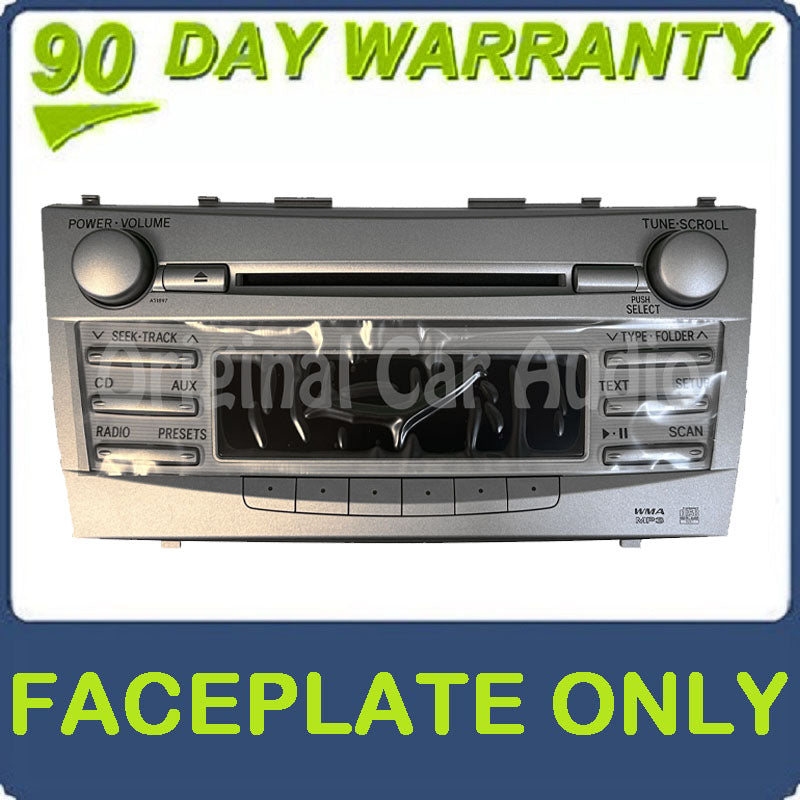 NEW Replacement 2007 - 2011 TOYOTA CAMRY OEM AM FM RADIO FACEPLATE ONLY A51897