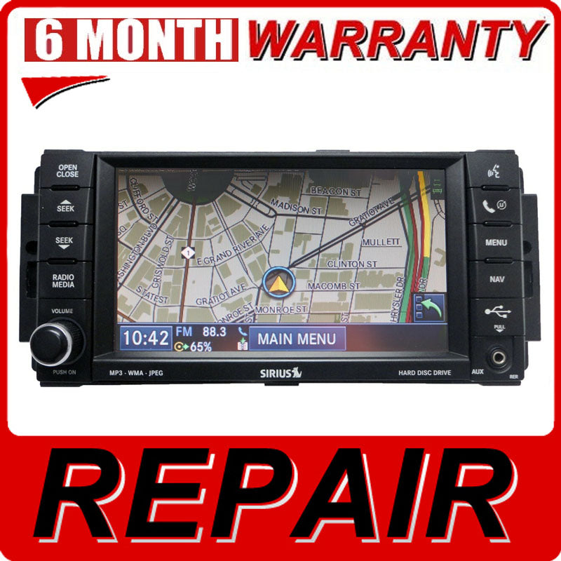 REPAIR Jeep Dodge Chrysler MyGig REN RBZ RER RHB RB2 RHR Navigation Radio Stereo CD DVD SAT