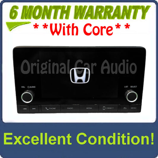 2022-2023 Honda Civic OEM Radio Receiver 7 Inch Display Screen Apple CarPlay Android Auto