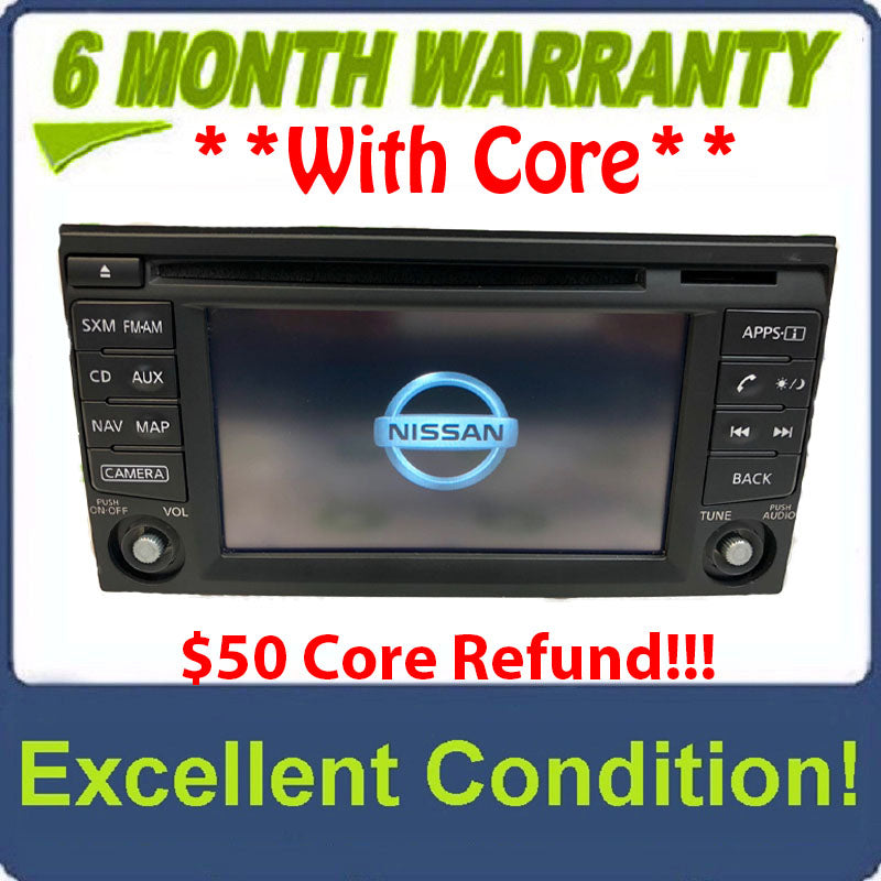 2013 - 2015 Nissan NV200 Sentra OEM AM FM Radio Navigation CD Player Receiver NO Knobs