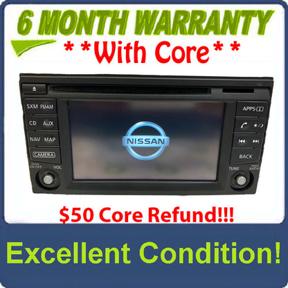 2013 - 2015 Nissan NV200 Sentra OEM AM FM Radio Navigation CD Player Receiver NO Knobs