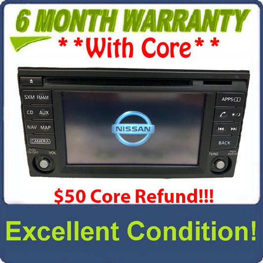 2013 - 2015 Nissan NV200 Sentra OEM AM FM Radio Navigation CD Player Receiver NO Knobs