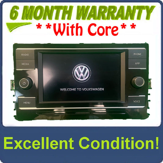 2020 Volkswagen Jetta OEM Media Touch Screen AM FM Radio Receiver BOTTOM BLOCK ONLY