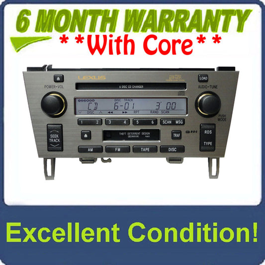 2002 2003 2004 2005 03 04 05 Lexus SC430 Radio Tape Cassette Mark Levinson Radio 6 CD Player P6832