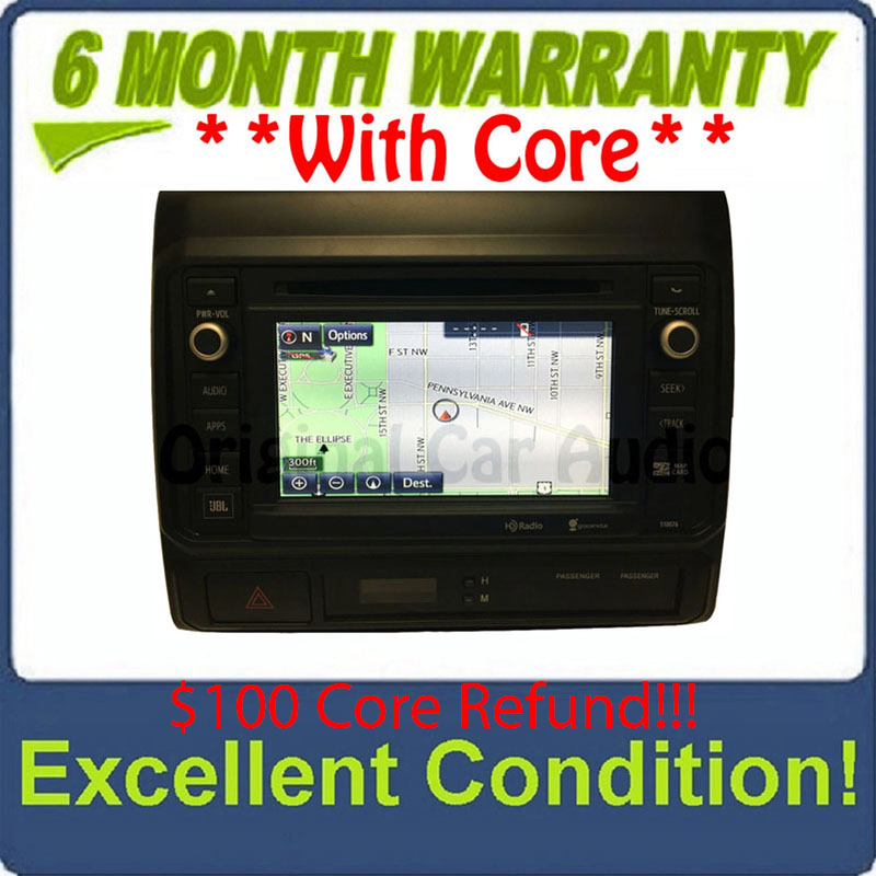 2014 2015 Toyota Tacoma OEM Entune Navigation GPS JBL Bluetooth Radio AM FM MP3 CD Player