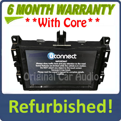 Refurbished 2018 - 2019 Jeep Grand Cherokee OEM UConnect Navigation AM FM Multi Media Radio Receiver VP2_7 WK