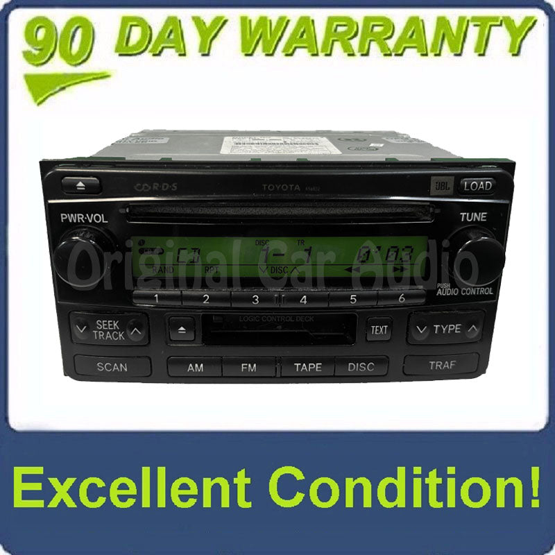 2004 - 2007 Toyota Highlander JBL RDS Radio Tape and 6 CD Changer