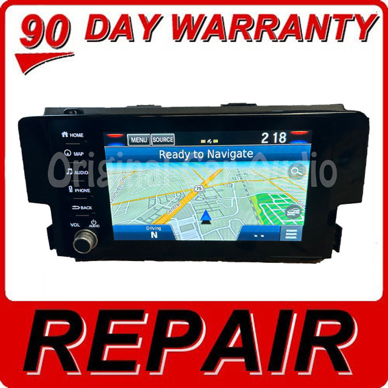 Repair Service for 2019 - 2020 Honda Civic OEM Radio Navigation Display Screen Repair Only
