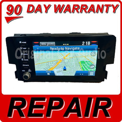 Repair Service for 2019 - 2020 Honda Civic OEM Radio Navigation Display Screen Repair Only