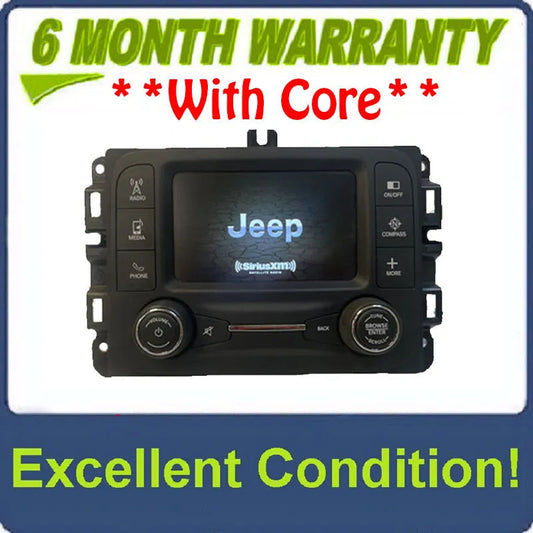 2017 - 2019 Jeep Renegade OEM VP2 Touch Screen Multimedia AM FM SAT Radio Receiver