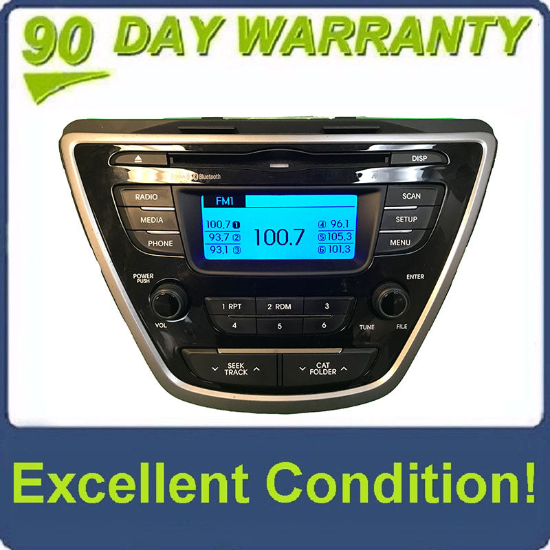 2011 - 2015 Hyundai Elantra OEM AM FM XM Radio Bluetooth CD Player 96170-3X165RA5, 961703X165RA5, 96170 3X165RA5