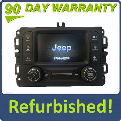 Refurbished 2015 - 2017 Jeep Renegade OEM VP@ Touch Screen Multimedia AM FM SAT Radio Receiver