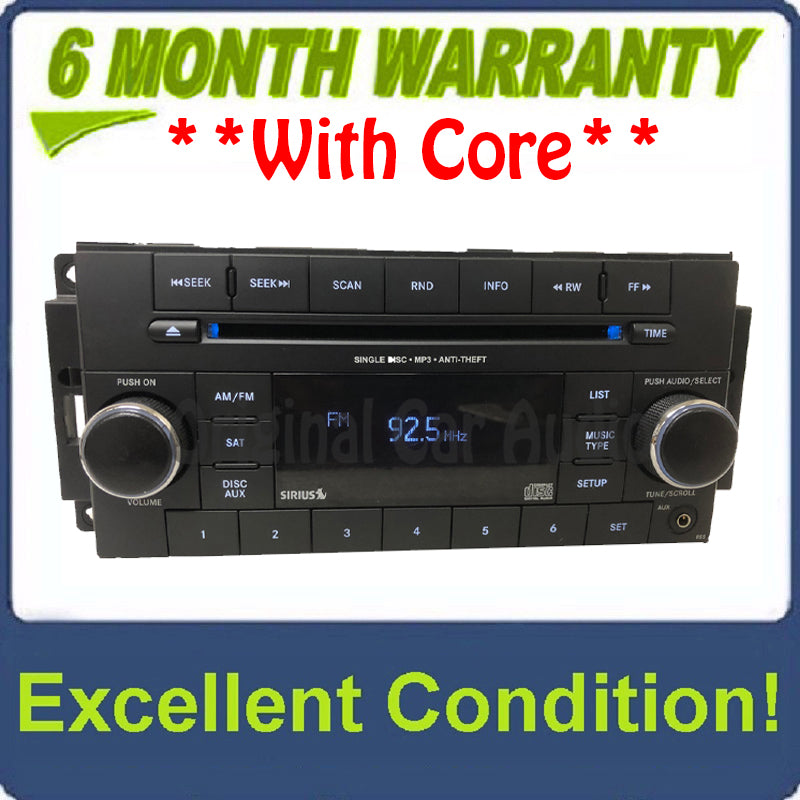 2007 - 2019 Chrysler Jeep Dodge OEM AM FM Radio CD Player RES BLUE