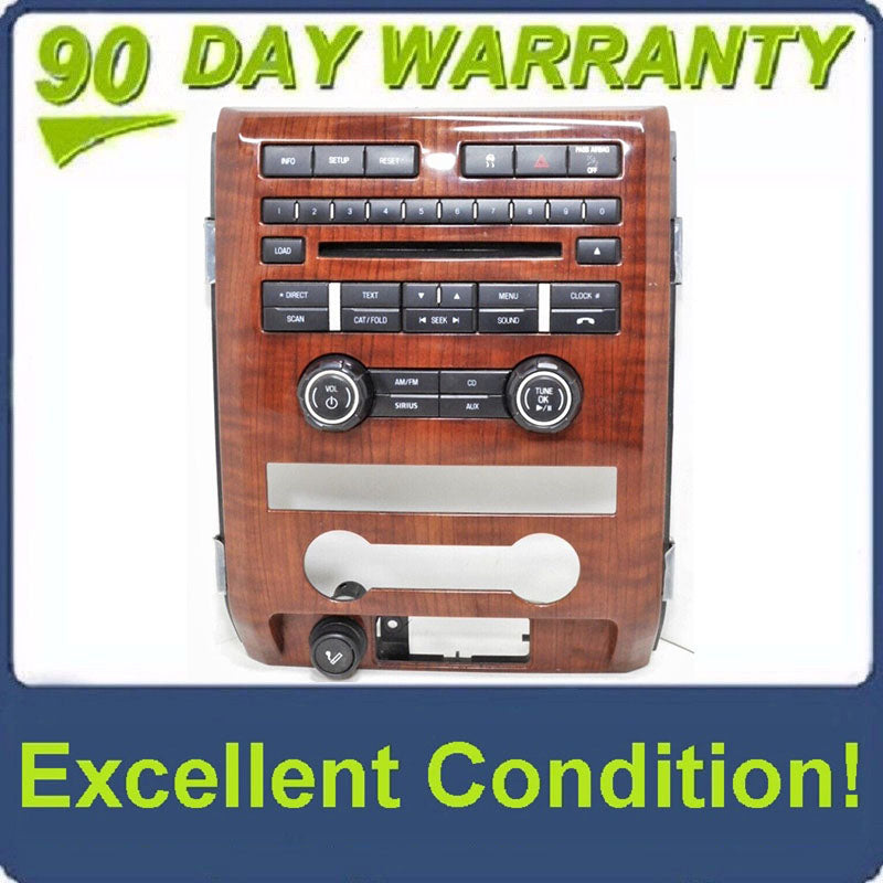 2009 - 2012 Ford F-150 OEM Faceplate Control Panel Bezel WOOD GRAIN