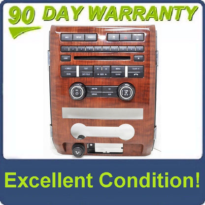 2009 - 2012 Ford F-150 OEM Faceplate Control Panel Bezel WOOD GRAIN
