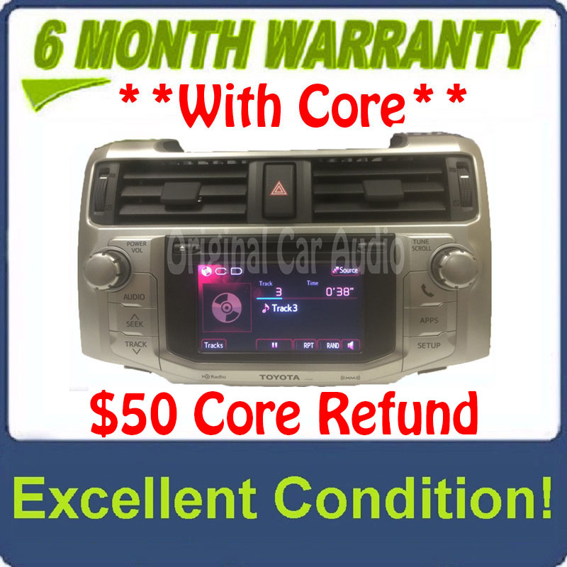 2013 2015 Toyota 4Runner OEM Touch Screen Bluetooth Radio AM FM CD Player