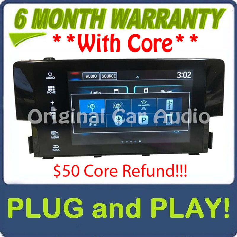Blemished 2017 - 2018 Honda Civic OEM Navigation Display Touch Screen Only 7-inch