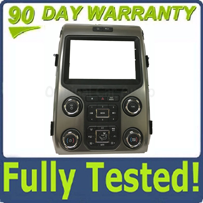 Blemished 2014 - 2015 Ford F150 OEM 8" Touch Screen Display Bezel and Radio Control ONLY GRAY